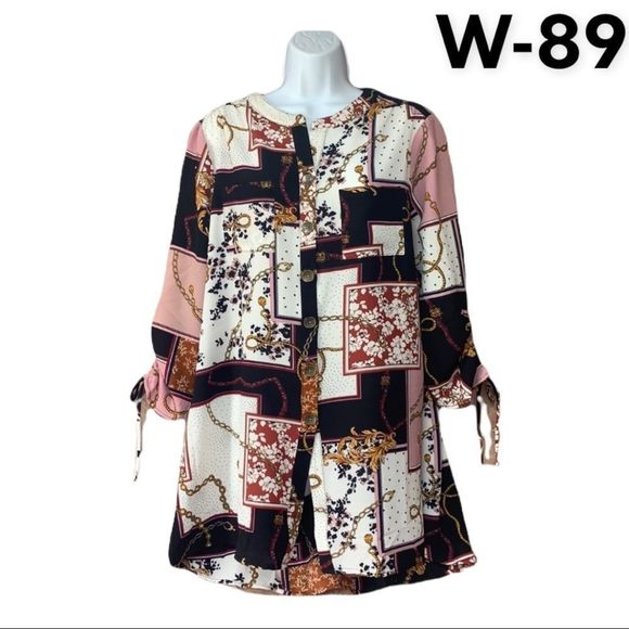 new directions Tops - New Directions Tie Sleeve Top Tunic NWT